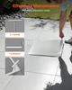 Manhole Cover with Frame, 500 X 500mm Invisible Recessed Septic Tank Access Covers, Aluminum Alloy Embedded Drain Channel Inspection Cover for
