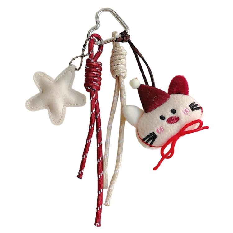 Delightful Plush Bear Bag Charm Cartoon Keychains For Women and Girls Stylish Bag Pendant Cute Car Accessories Decors