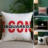 Anime D-DSquaredS Kissenbezug Sofa und Wohnzimmer Dekorative Kissenbezüge Staubdicht und Milbendicht Versteckter Reißverschluss