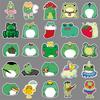 50 Cartoon Frog Waterproof Stickers: Perfect for Scooters, Laptops, Cars, and Motorcycles