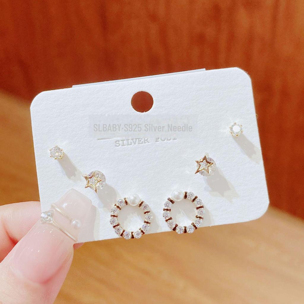 2025 Women's Light Luxury Earrings Set: High-End 925 Silver, Niche Design for Daily Matching