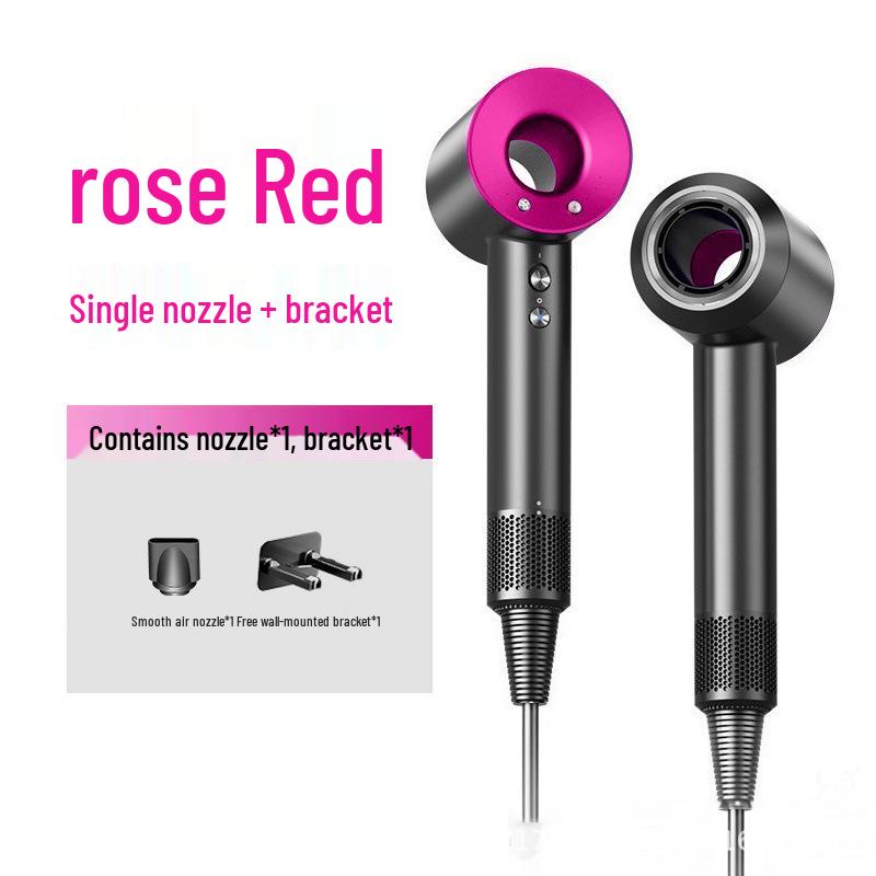 Hollow Leaf-less High-Speed Hair Dryer for Home & Salon - Negative Ion, High-Power EU Plug 220V + 1.8m Power Cord