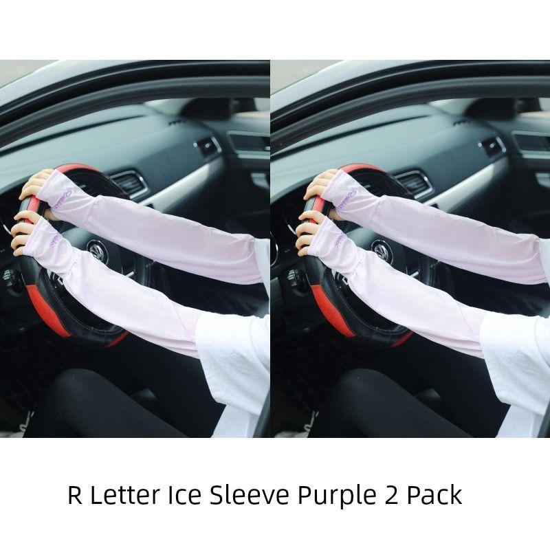 

Солнцезащитный и дышащий тонкий нарукавник из ледяного шелка, женская летняя мода, для велоспорта и вождения, защита от УФ-лучей, удобный гаджет, защита для рук, ледяной рукав R letter ice sleeve purple [2 pairs]] All yards