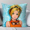 Rikku Anime FFINAL FANTASY Pillow Case Fashion Square Pillowcase Bedroom Sofa Room Ins Decoration Leisure