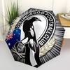 Collingwood Football Club, Ombrello Portatile con Apertura e Chiusura Automatica, Struttura a 8 Stecche, Adatto per Uomini e Donne in Tutte le Stagioni