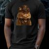 T-Shirt Herren Steampunk Perserkatze Motiv Baumwolle Größe S bis 5XL