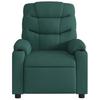 Vidaxl Foldable Massage Armchair, Dark Green, Fabric Upholstered