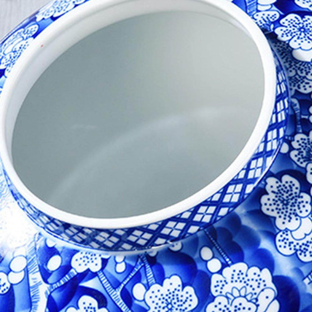 Mandarinenpflaumen-Keramikvase, Ingwerdose mit Deckel, Blumenarrangement, Geschenk für Hochzeiten, Partys,
