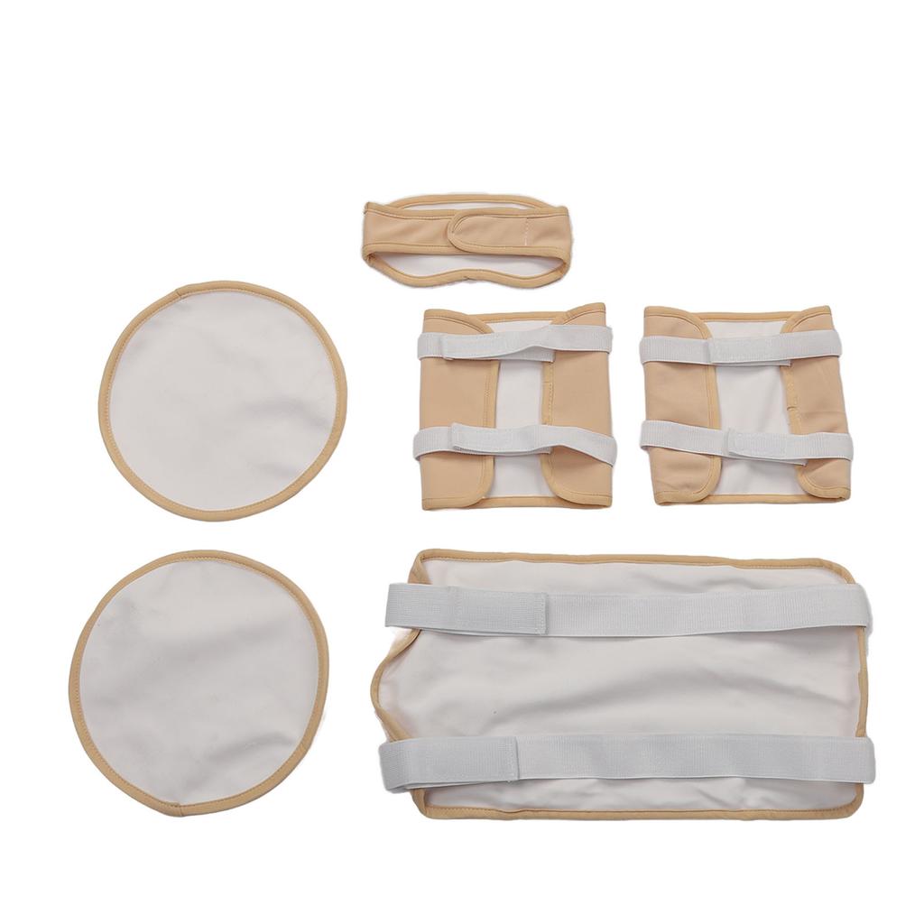 Castor Oil Pack Skin Friendly Reusable Adjustable Elastic Strap Castor Oil Compress Wrap for Neck Waist