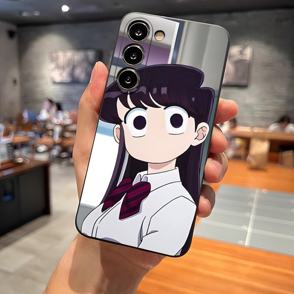 Manga Chibi Komi Shouko Komi-San Phone Case for S23 Samsung S24 Ultra S22 S20 Fe S21 Plus Galaxy A54 A34 A24 A53 M54 Note 20 Bac samsung s21