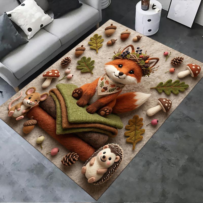 

2025 New Cute animals Carpet Rug for Living Room Bedroom Home Sofa Decoration,Kids play Non-slip Floor Mat 40x60cm( 15x23in )