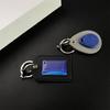 Access Card Case Leather Card Holder Keychain Key Ring Door Lock Access Tags ID Case Keychain Access Card Bag