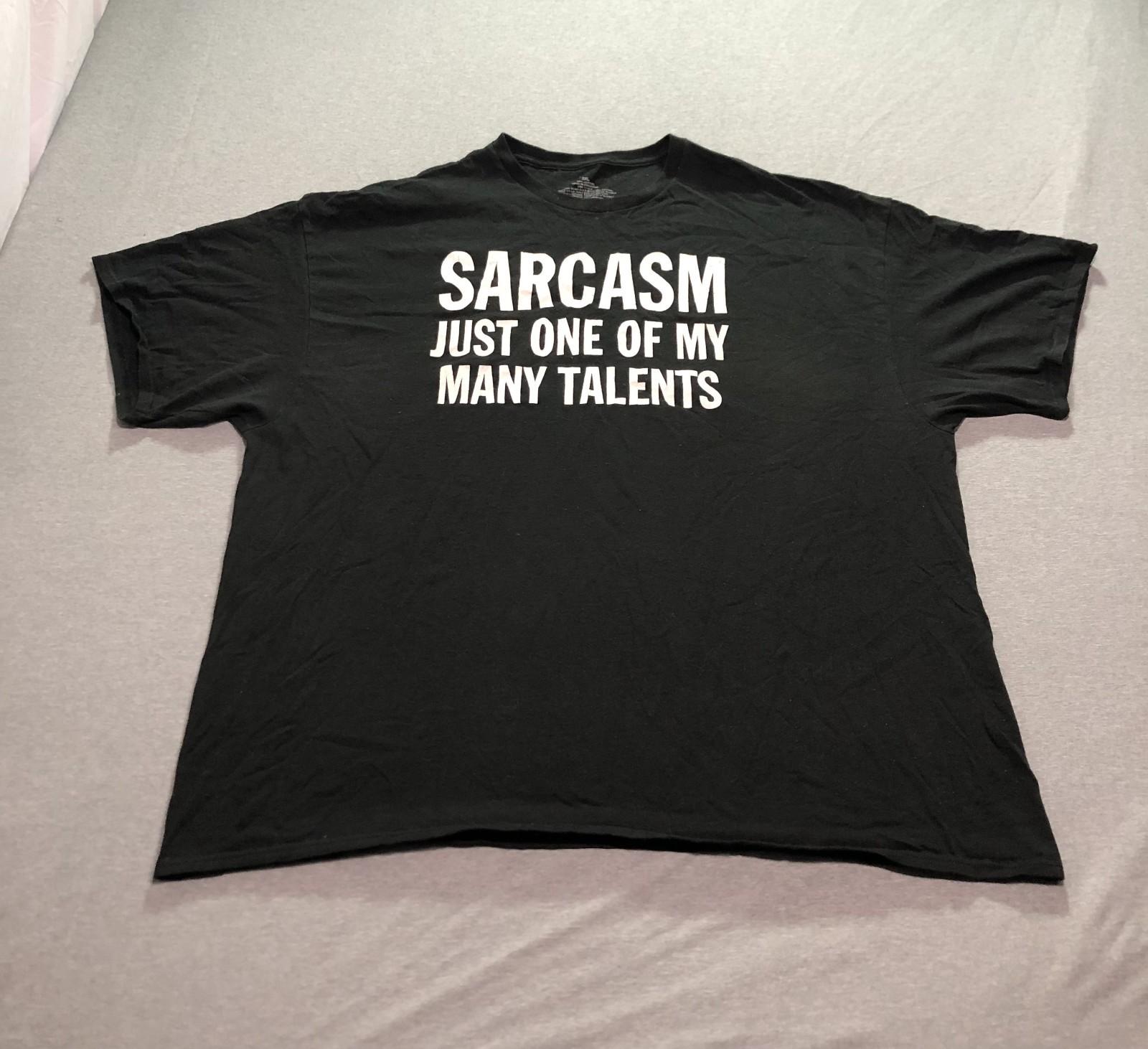Humor T Shirt Men s 3X Sarcasm Just One Of My Many Talents Funny Joke Black Tee S