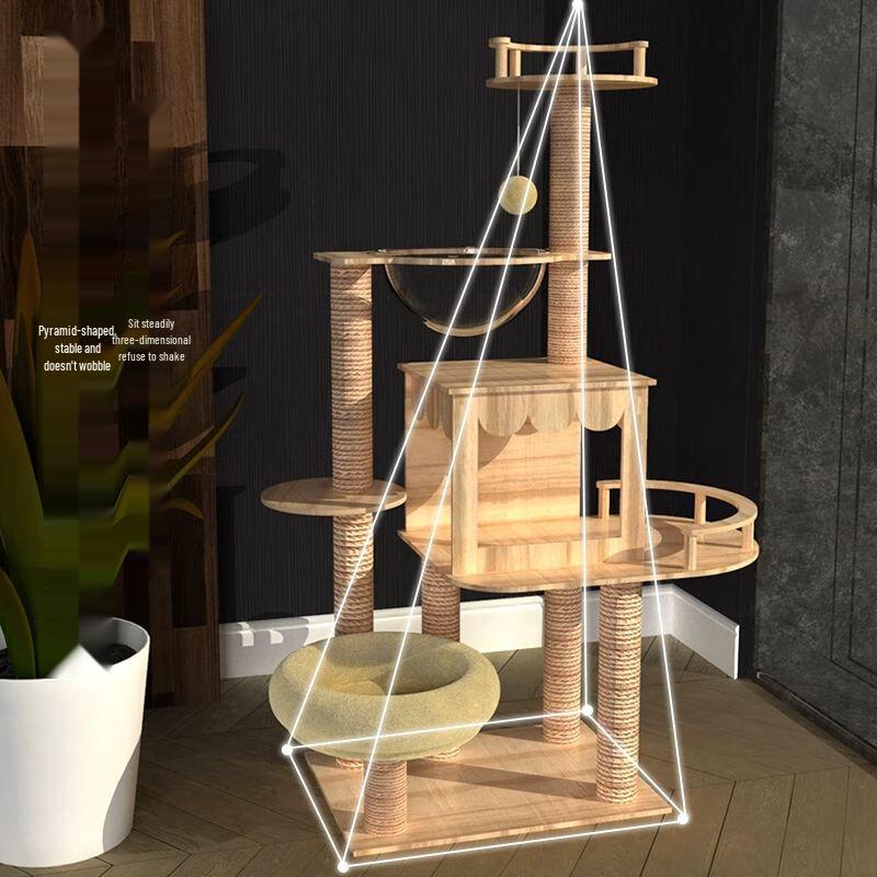 Aomengming Wall-Mounted Low-Profile Cat Tree & Nest