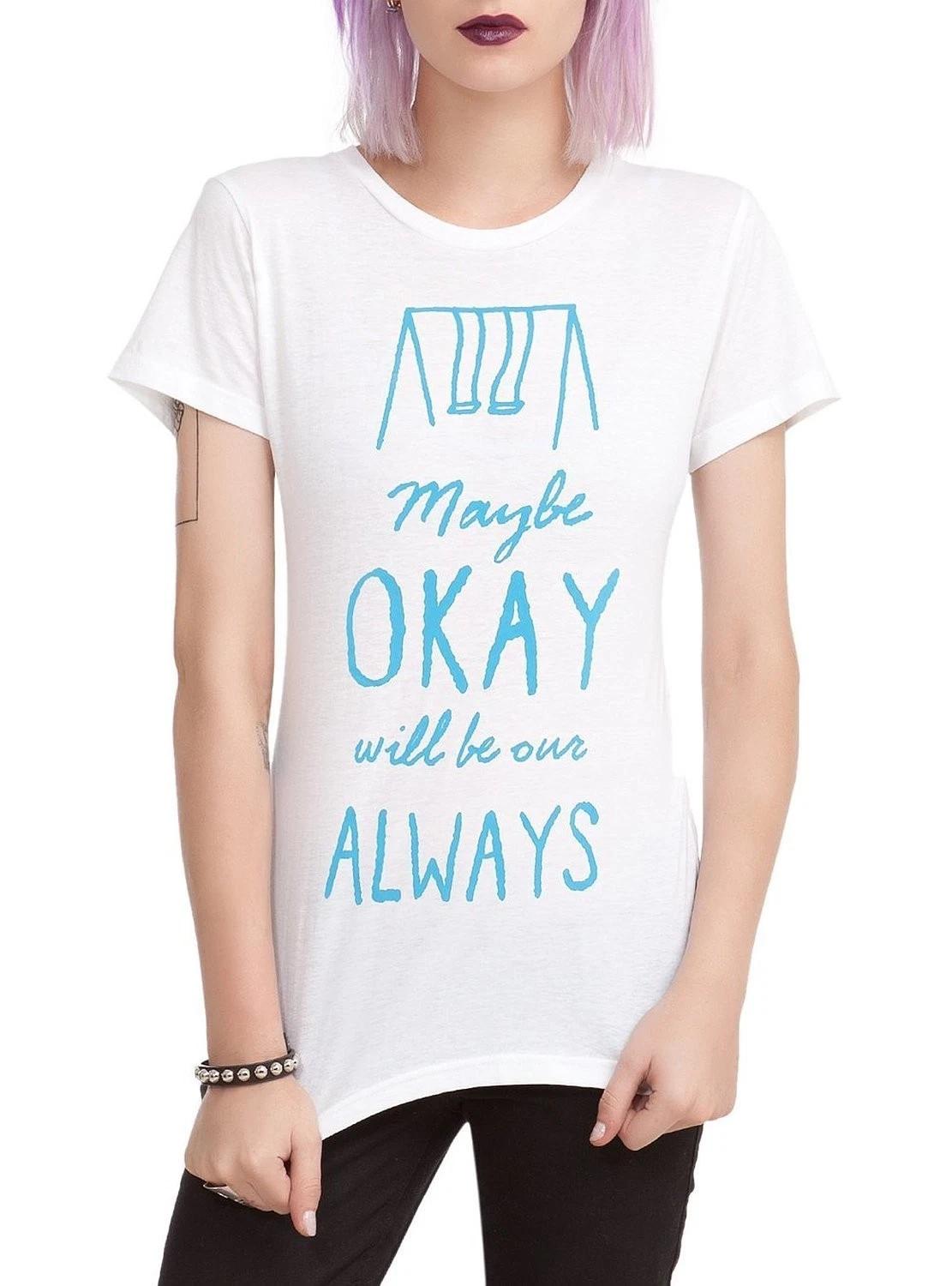 

The Fault in Our Stars T-Shirt Maybe Okay Juniors Tee (XL) XL