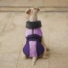 Warm Winter Dog Coat With Fleece Lining Adjustable Buckle Reflective Strip Leash Hole Small To Large Breeds