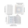 3D House Silicone Molds for Resin Concrete Home House Candle Holder Mold House Shaped Gypsum Mold Table Decorations