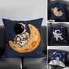 Astronaut Leuke Kussenhoes Kussensloop Ultrazacht Huidvriendelijke Stof Wolkachtig Comfort Verborgen Rits