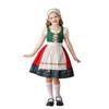 Traditionelles Mädchen-Bauernkleid mit Schürze und Haarband Oktoberfest-Kostüm Kinder-Bauerndirndl für Rollenspiele und Feste