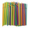 Food Grade Colored Flexible Plastic Drinking Straws For Juice And Milk Tea 100 Pack