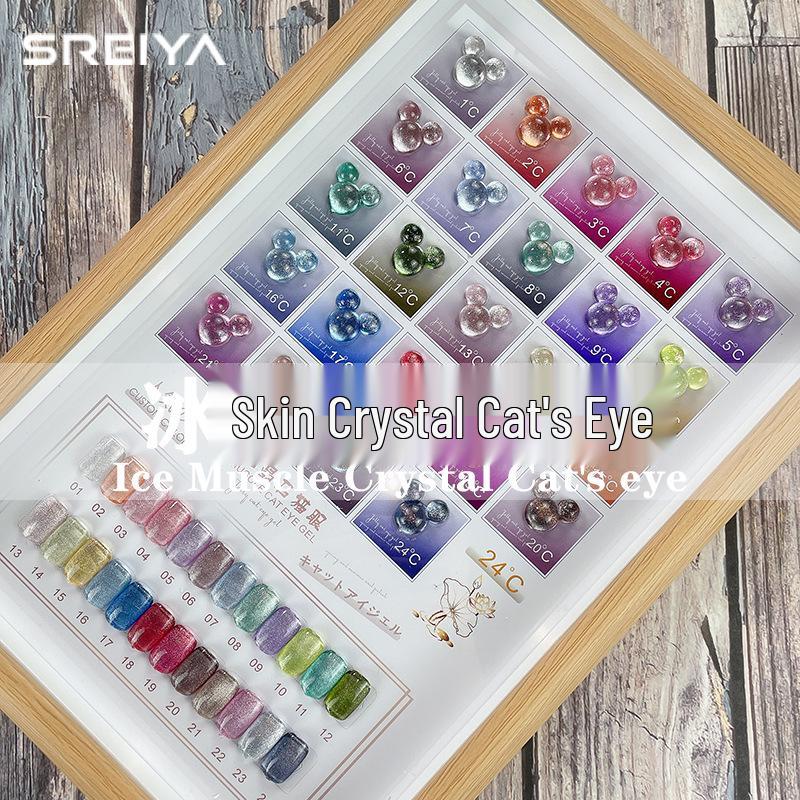 

2022 Trending Ice Crystal Cat Eye Nail Polish Gel