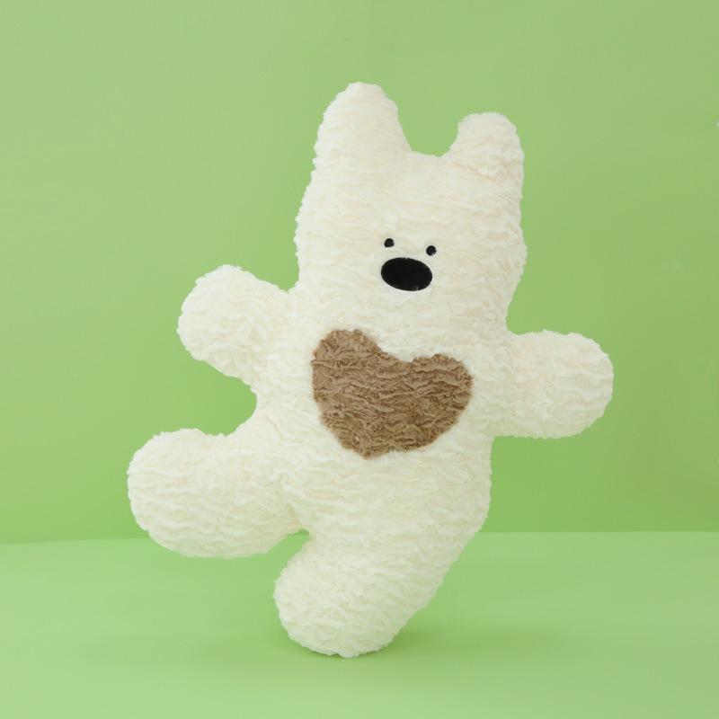 

White Highland West Terrier Dog Plush Toys Cartoon Animals Fill Doll 50cm Gift коричневий