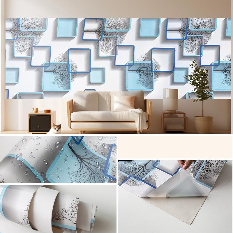 

Ретро водонепроницаемые влагостойкие обои утолщенные самоклеящиеся обои для ремонта стен 45cm*9m