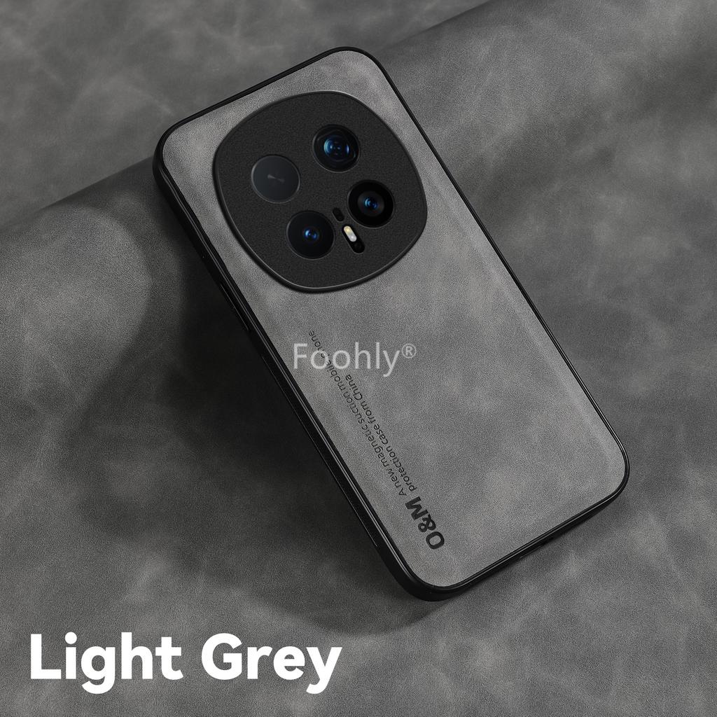 Nubuck Leather Shockproof Magnetic Case for Honor Magic 8 Pro 8Lite Protective Cover Back Shell Capa Fundas