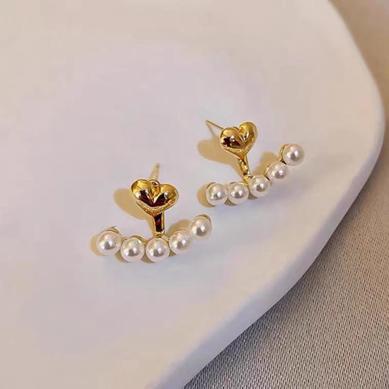 Korean Heart Pearl Earrings - Versatile, Trendy 2022 Fashion for Women