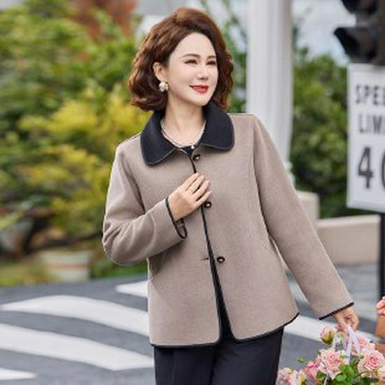 *Mom s 2026 Spring Jacket: New Stylish Chinese National Trend for Middle-Aged Women* XL