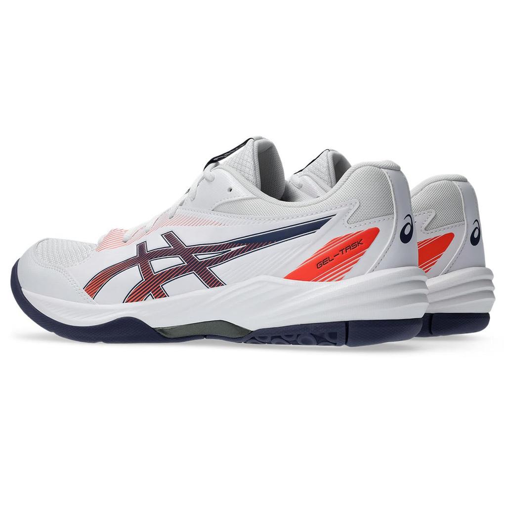 ASICS 4 Indoor Sports Size 101 2E GEL-TASK Shoes, 1071A103, Men's, (White/Indigo Fog), 27.0 cm,