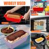 4Pcs Rectangular Silicone Bread Pan Mold Loaf Toast Bread Pans Baking Mold Heat Resistant Cake Tray Bakeware Kitchen Accessories