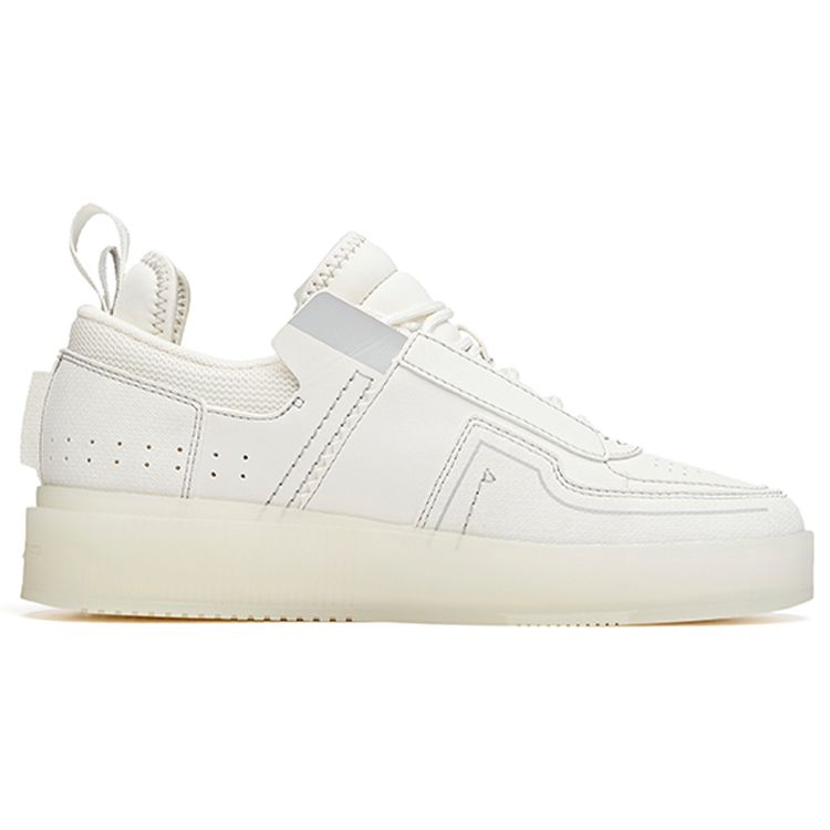 Anta Lifestyle Series Trendy Low-Top Skate Shoes Women Sneakers White Gray 922048020-2