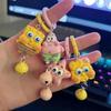 Patrick Star Baby Keychain - Cute Cartoon Backpack Accessory for Friends, Couples, and Girls.