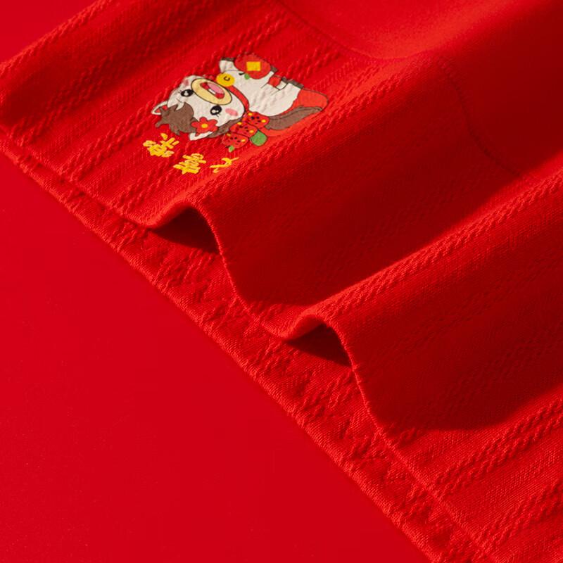 LangSha Women's Red Year of the Horse Underwear & Socks Set