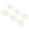 100pcs Star Moon Paper Clips Prevent Rust Skid Resistance Cute Paperclips for   Daily Use School