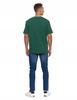 T-Shirt Men's Short Sleeve Cotton Classic Striped MORAJ XXL GREEN