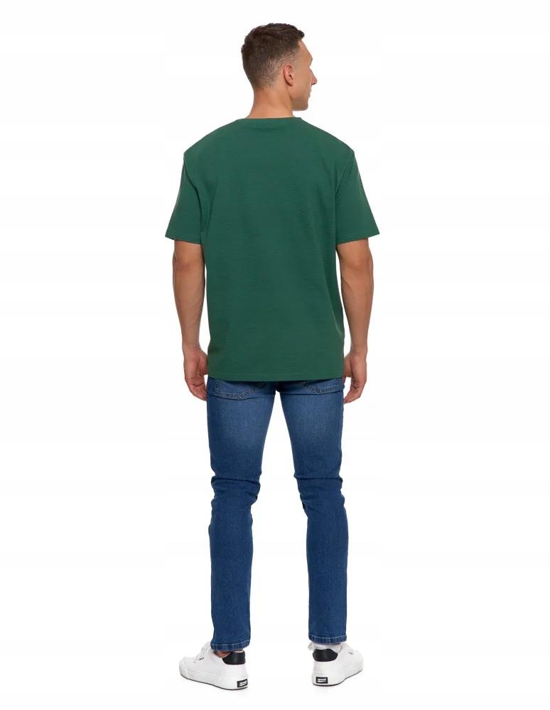 T-Shirt Men's Short Sleeve Cotton Classic Striped MORAJ XXL GREEN
