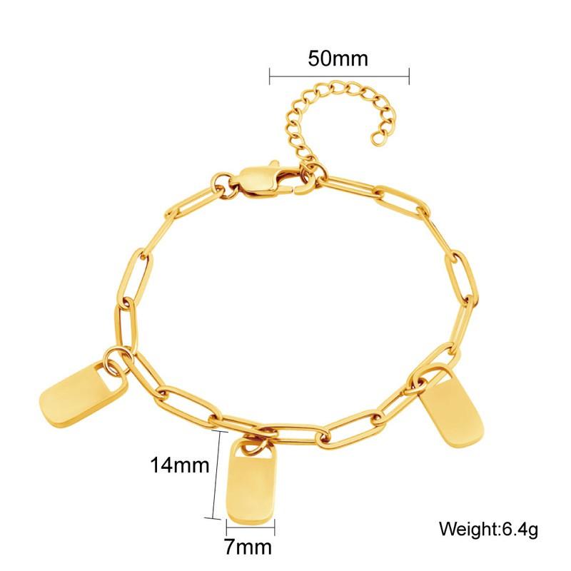 Stainless Steel Heart Charm Bracelet With Custom Engraving Personalized Gift Women Lightweight Luxury Jewelry 4 Engraved Charms