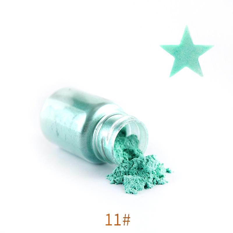 Mermaid Ji Iridescent Mica Powder: DIY Crystal Clay, Pearlescent Epoxy Resin, Glitter Pigment.