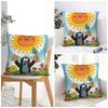 The Little Mole Pillow Case Sun Novelty Pillow Cover Soft Graphic Cushion Cover Pillowcases For Chair Sofa Home Decoration