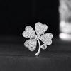 Lucky Clover Brooch Women'S Anti-Light Corsage Clothing Accessories Clover Dress Bright And Shiny