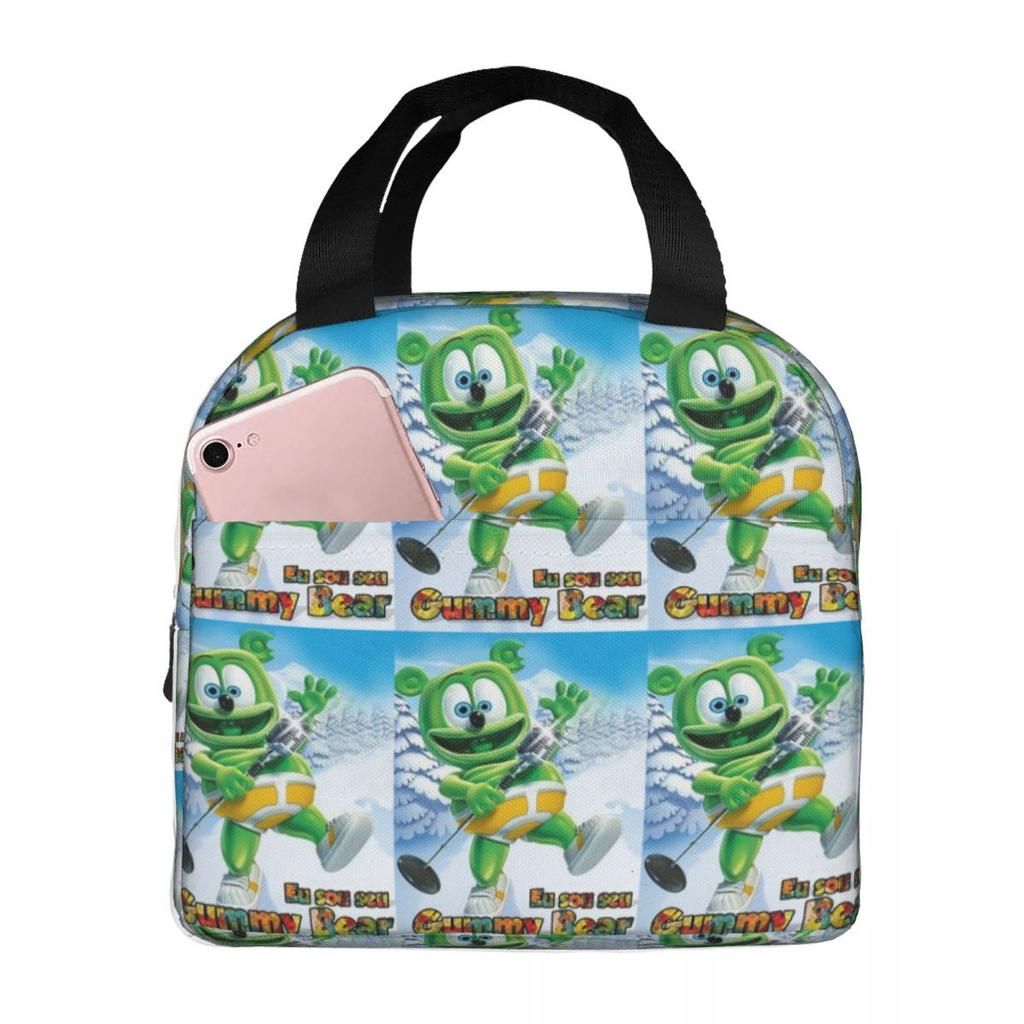 Gummibär (der Gummibär) Isolierte Lunchtasche für Damen Kinder Auslaufsichere Lebensmittelboxen Thermische Brotdose Tragetasche