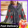 3 Heating Level USB Heated Shawl Electric Heating Blanket Wearable Heated Poncho Throw Heated Throw Blanket for Camping Hiking