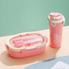 Bento Box Kettle Set, Suitable for Microwave Oven, Reusable Bento Box with Leak Proof Lid, Portable Fresh-keeping Lunch Box and Kettle