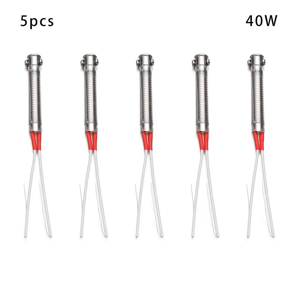 1/2/5pcs 220V Electric Soldering Iron Core Heating Element Replacement Weld Equipment Welding Tool Metalworking Accessories