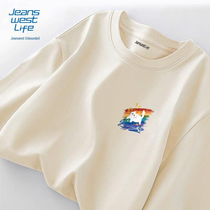 JEANSWEST LIFE Men's Cotton Cartoon Long Sleeve T-Shirt