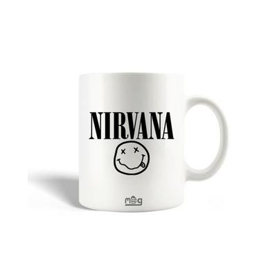 Mug - Nirvana - Ceramic - Black Logo - 30cl - Dishwasher Safe