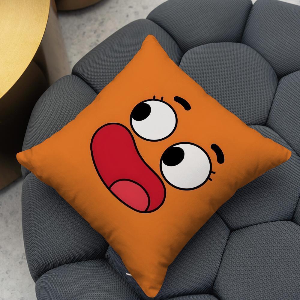 The A-Amazing World of Gumball Cushion Cover 2-in-1 Reversible Plush Pillow Cover | Car/Sofa/Bed | Perfect Gift