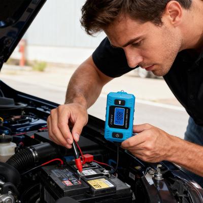 Automobilový zkoušeč obvodů 20A 48V Kontrolka s předním světlem Vysoce přesný hledač závad v automobilových obvodech s LCD displejem Pro domácí použití